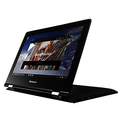Lenovo YOGA 300 Convertible Laptop, Intel Pentium, 4GB RAM, 500GB, 11.6  Touch Screen, Black